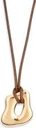 Ettika Molten Pendant Cord Necklace