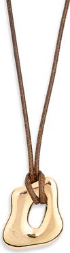 Ettika Molten Pendant Cord Necklace