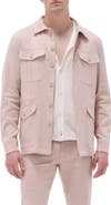 Bugatchi Linen Blend Safari Jacket