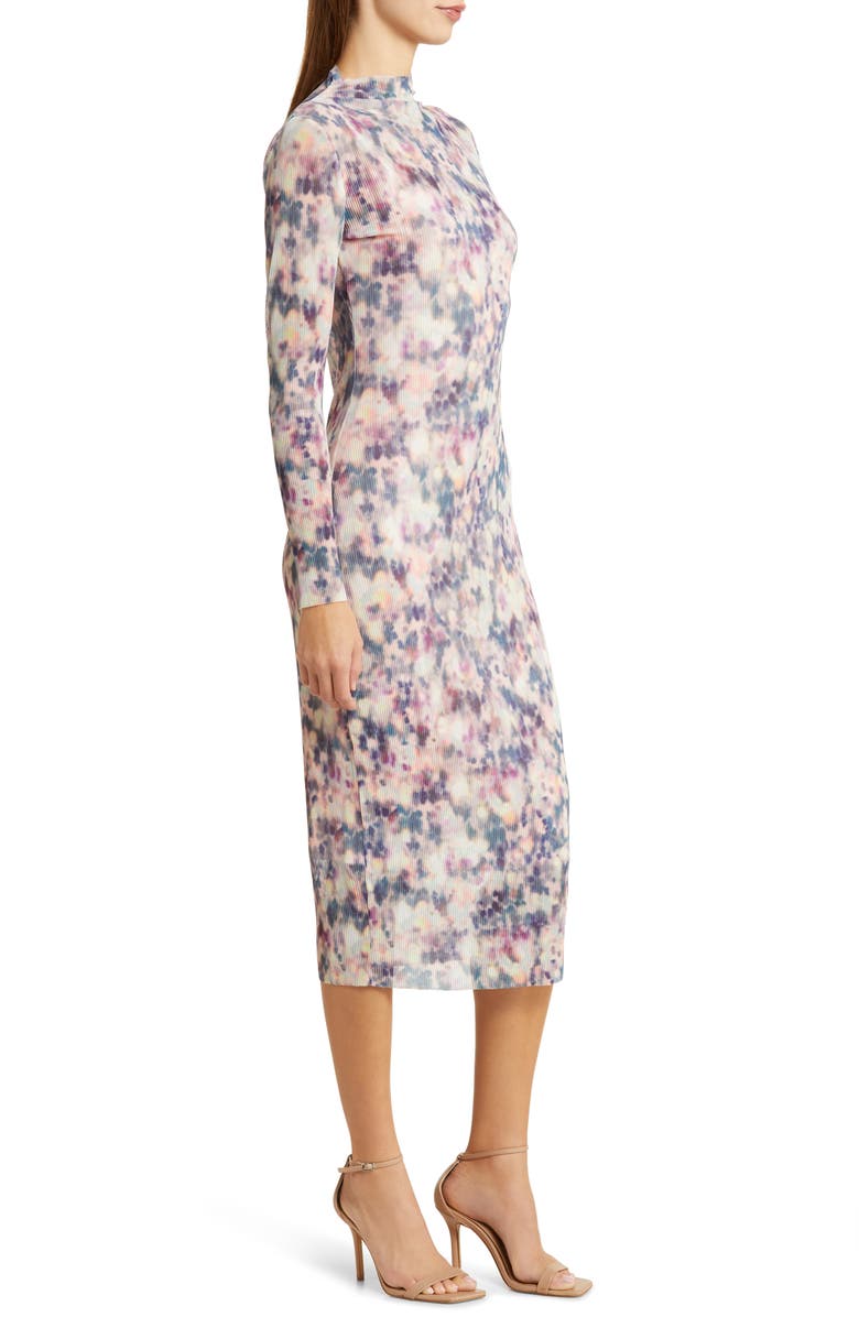 Steve Madden Maya Rib Long Sleeve Midi Dress, Alternate, color,