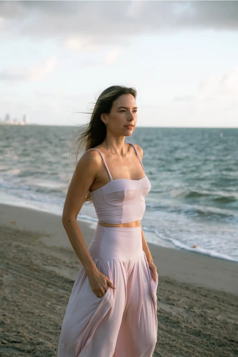 Pause Bustier Top, Alternate, color, Baby Pink