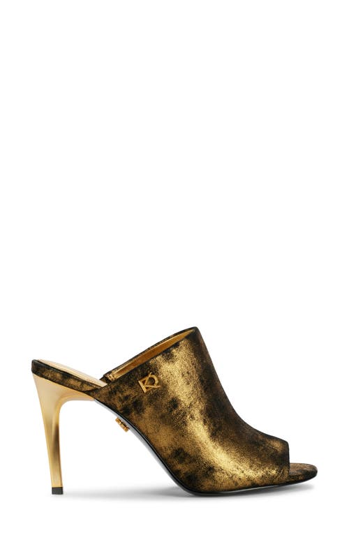 Donna Karan New York Donna Slide Sandal In Black/gold