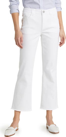 Tatum 'Ab'Solution Frayed High Waist Ankle Flare Jeans