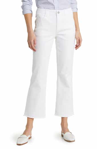 Wit & Wisdom Tatum 'Ab'Solution Frayed High Waist Ankle Flare Jeans