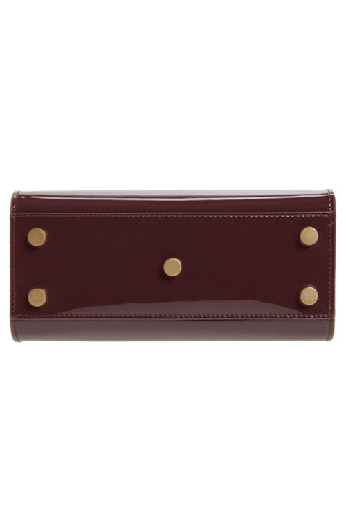 Saint Laurent Nano Sac De Jour Leather Tote In Burgundy