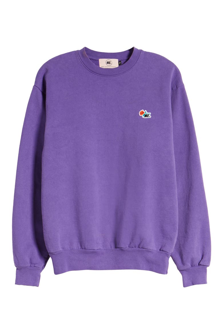 ME. Rose Crewneck Sweatshirt, Alternate, color, GRAPE