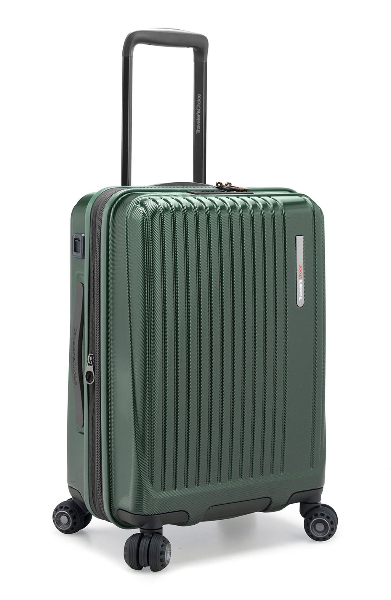 TRAVELERS CHOICE Delmont 22-Inch Hardside Spinner Carry-On, Alternate, color, 