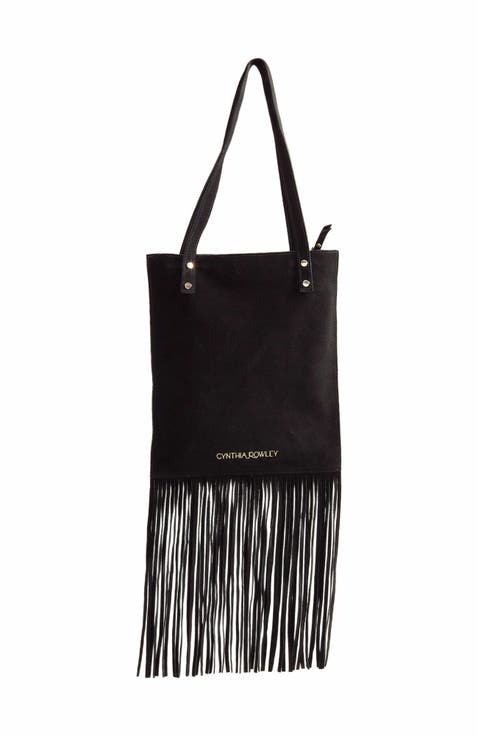 Felicity Fringe Suede Tote