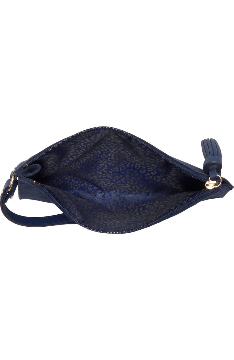 Longchamp Leather Wristlet, Alternate, color, Blue