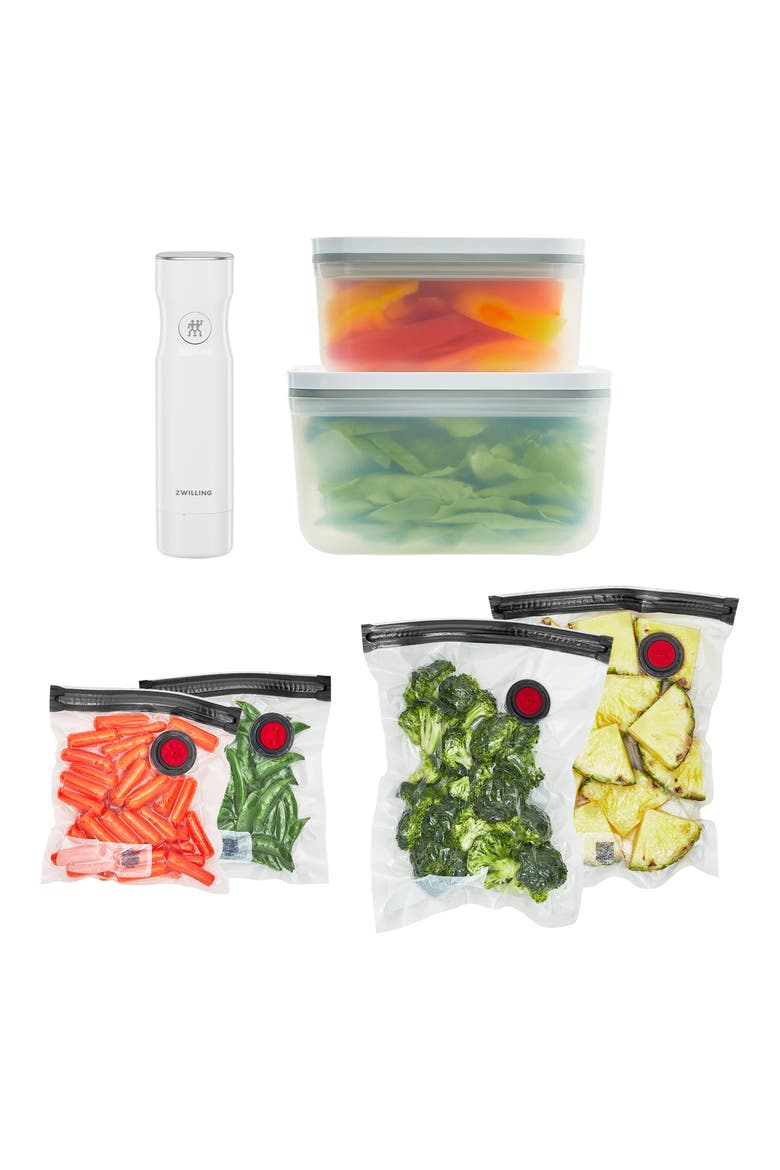 Fresh & Save 7-Piece Plastic Vacuum Food Storage System, Alternate, color, WHITE