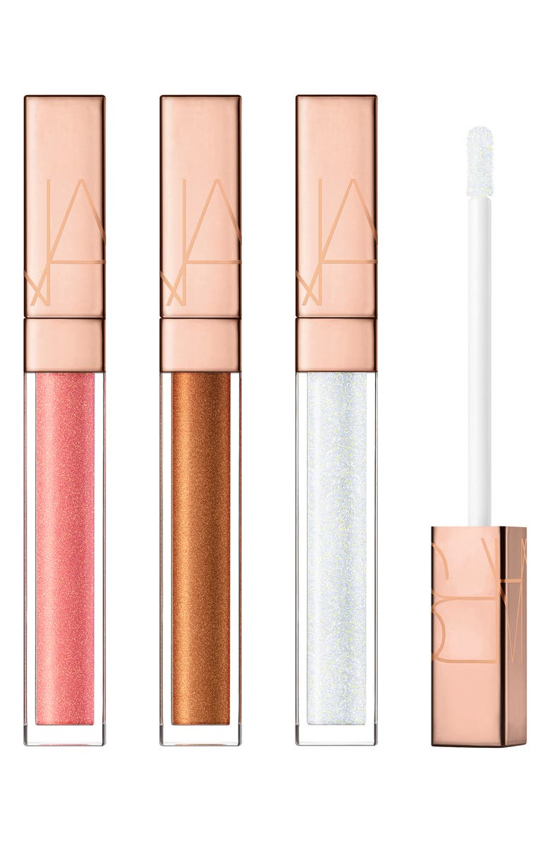 NARS Afterglow Lip Shine Gloss Set with Orgasm $78 Value, Main, color, 
