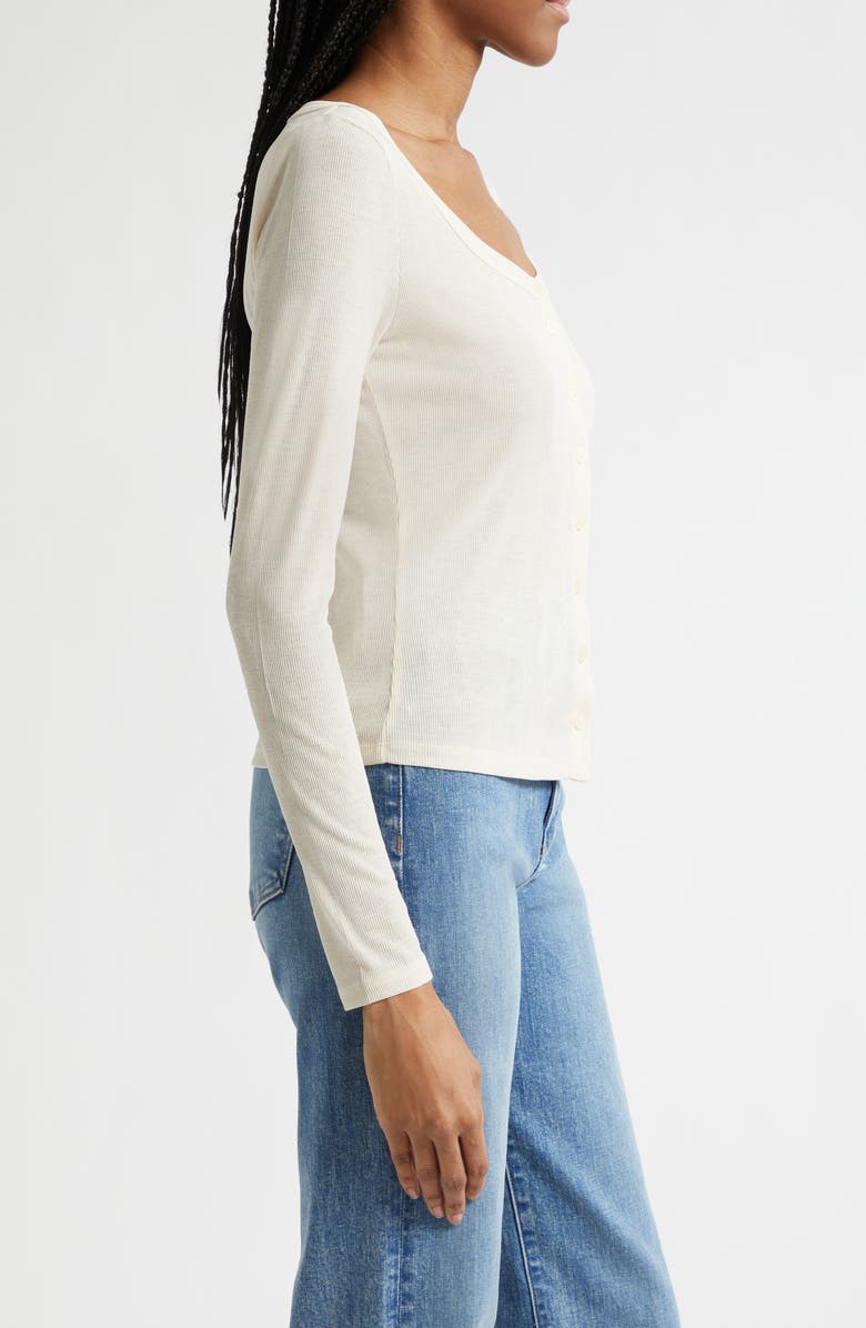 Veronica Beard Hyland Cardigan, Alternate, color, Ecru