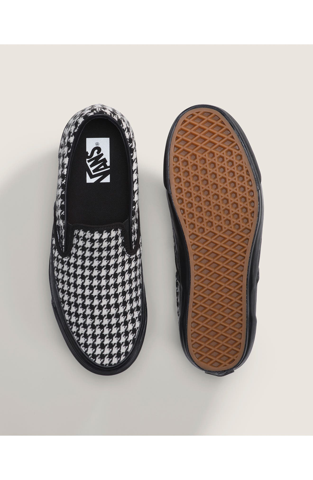 Vans LX Classic 98 Slip-On Sneaker, Alternate, color, Houndstooth Black/White