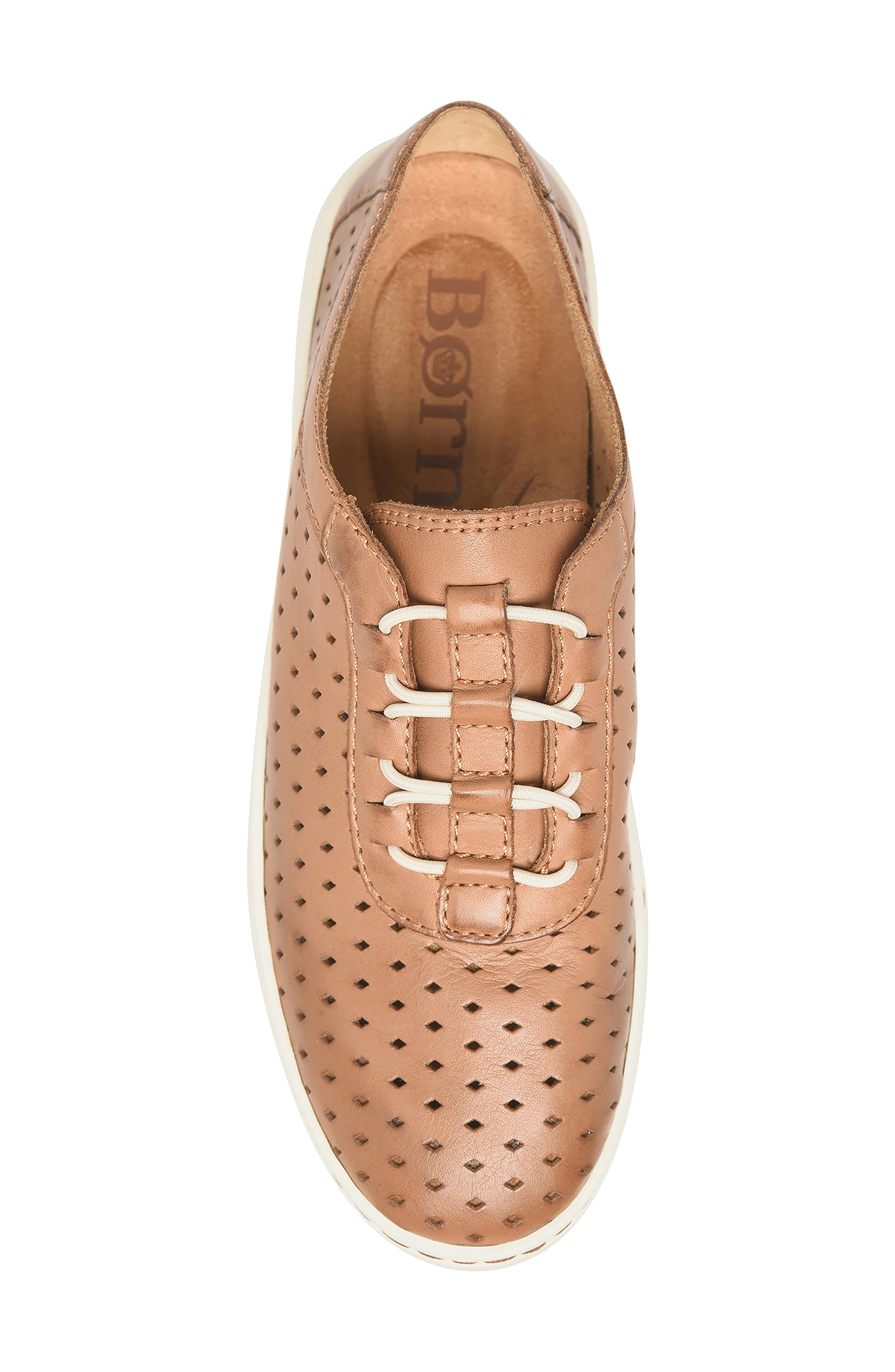 Amaya Sneaker, Alternate, color, BROWN LEATHER