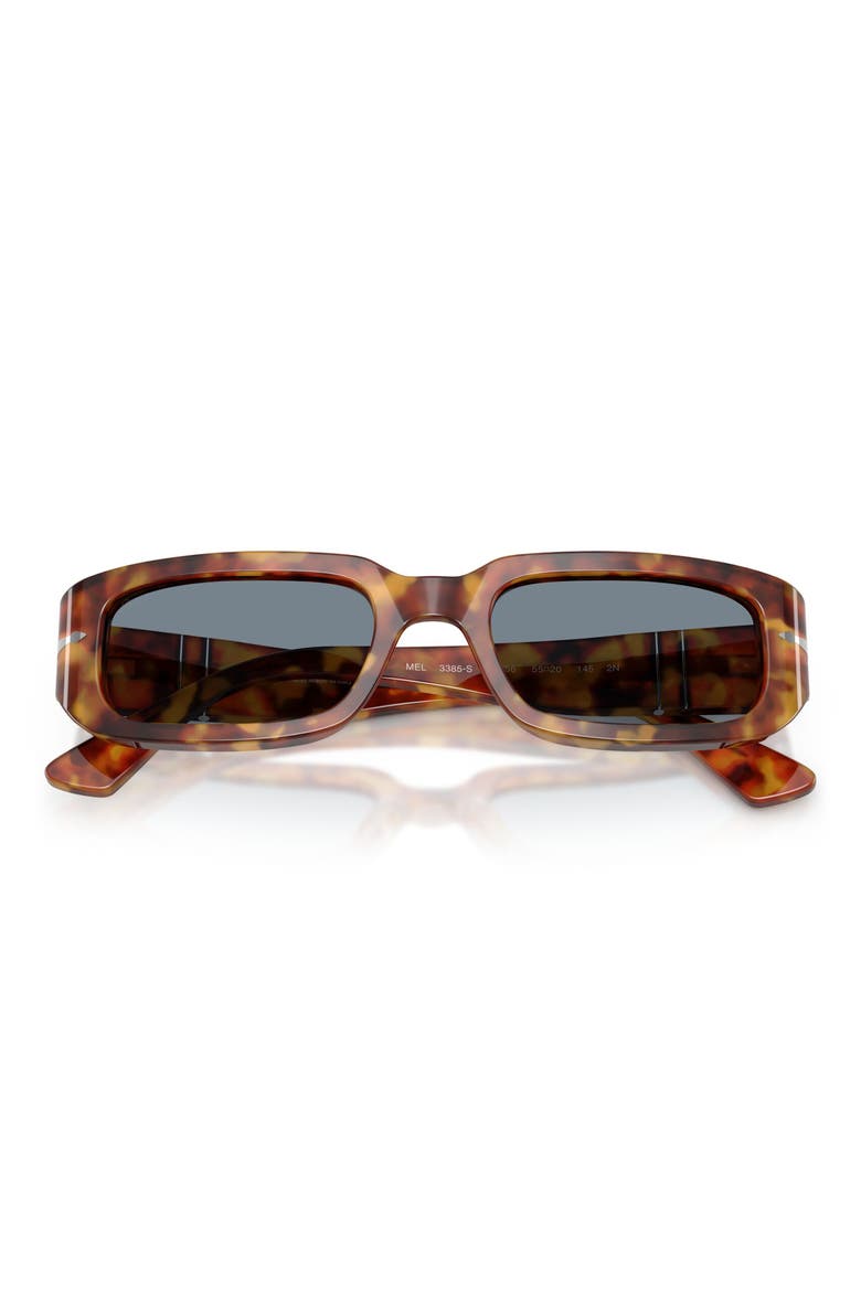 53mm Pillow Sunglasses, Alternate, color, BROWN TORTOISE / LIGHT BLUE