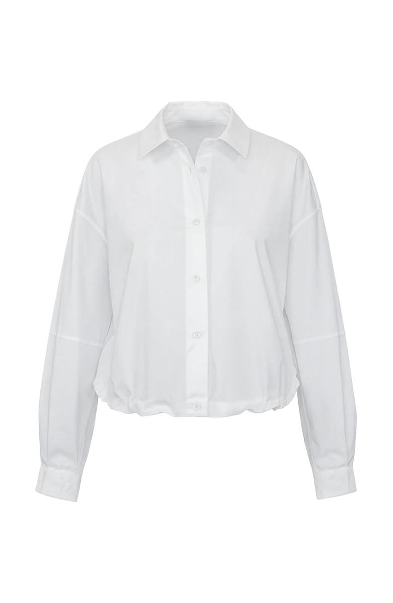 Callas Milano Lille Blouson hem shirt, Main, color, White