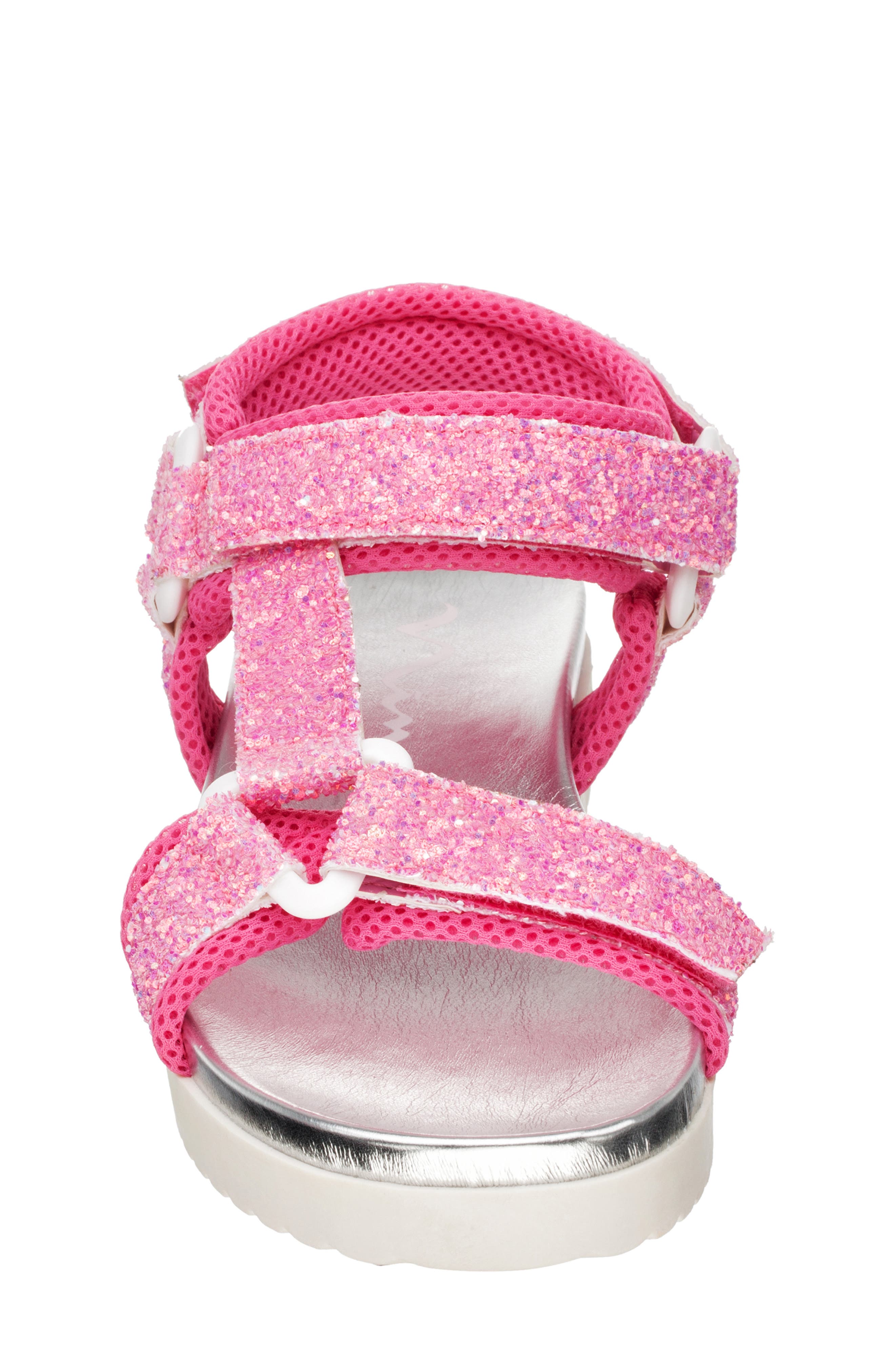 Nina Kids' Anjelita Sandal, Alternate, color, Pink Chunky Glitter