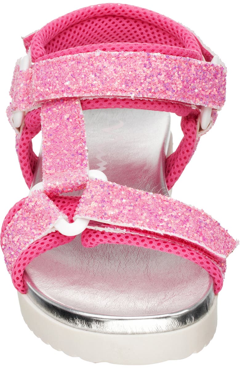 Nina Kids' Anjelita Sandal, Alternate, color, Pink Chunky Glitter