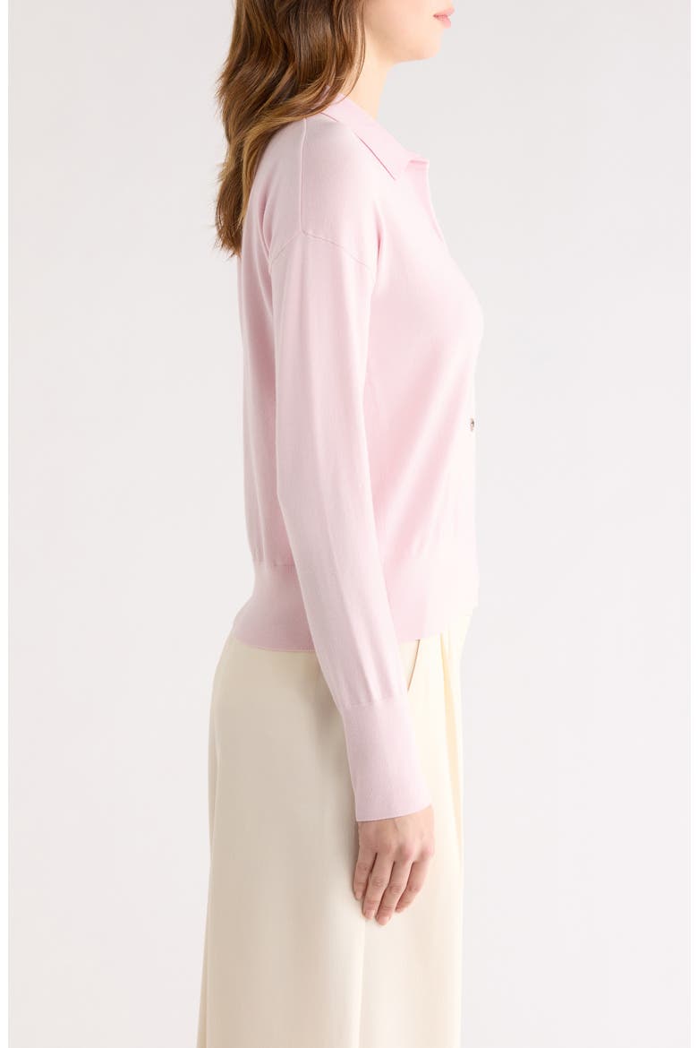 Wool Blend Cardigan, Alternate, color, PINK