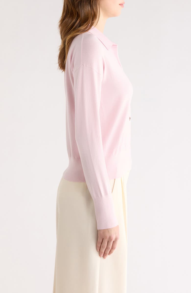 Max Mara Wool Blend Cardigan, Alternate, color, Pink