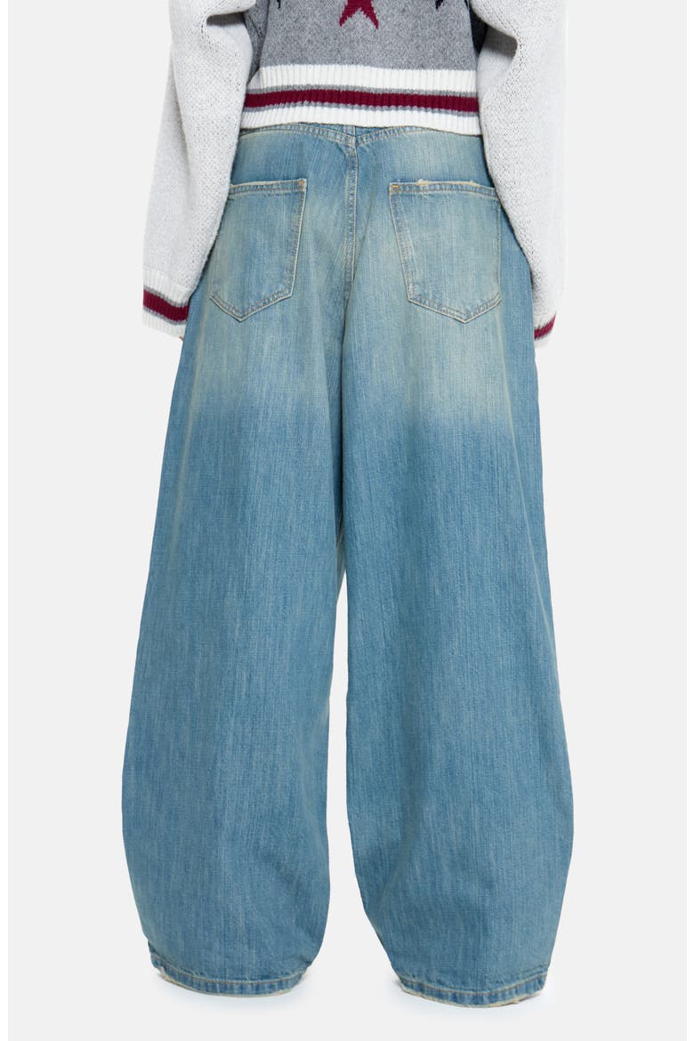 Light Wash Slub Colossus Jeans, Alternate, color, DENIM