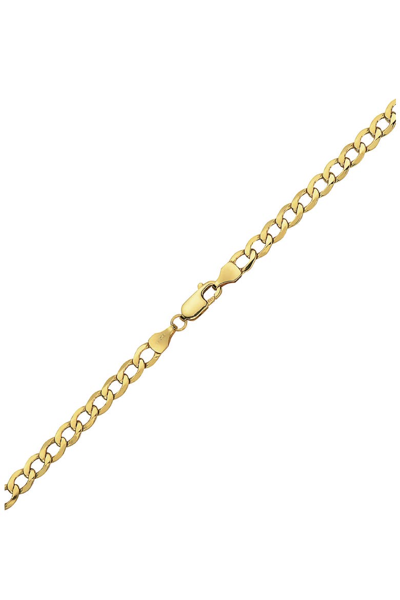 Flat Curb Link Bracelet, Alternate, color, GOLD