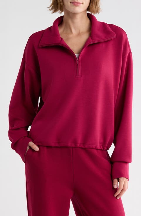 Whisper Knit Half Zip Sweatshirt