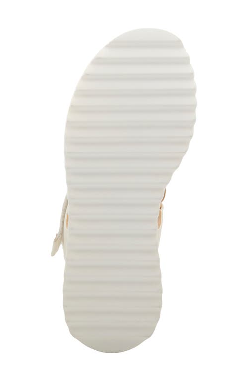 Azura By Spring Step Coolbeans Wedge Slide Sandal In Neutral