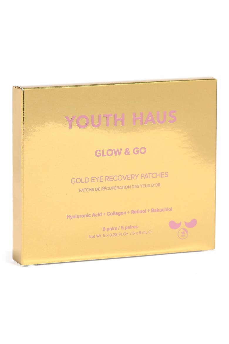 5-Pack Youth Haus Glow & Go Eye Patches, Main, color, NO COLOR