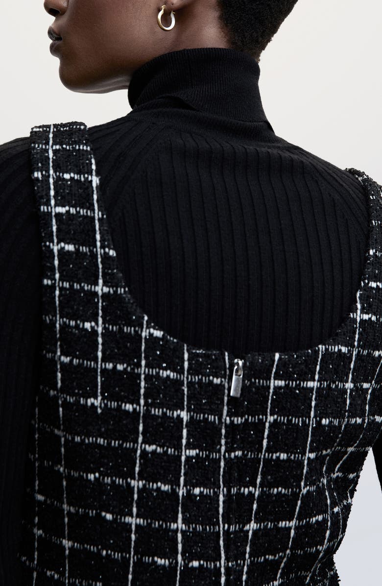 MANGO Tweed Minidress, Alternate, color,