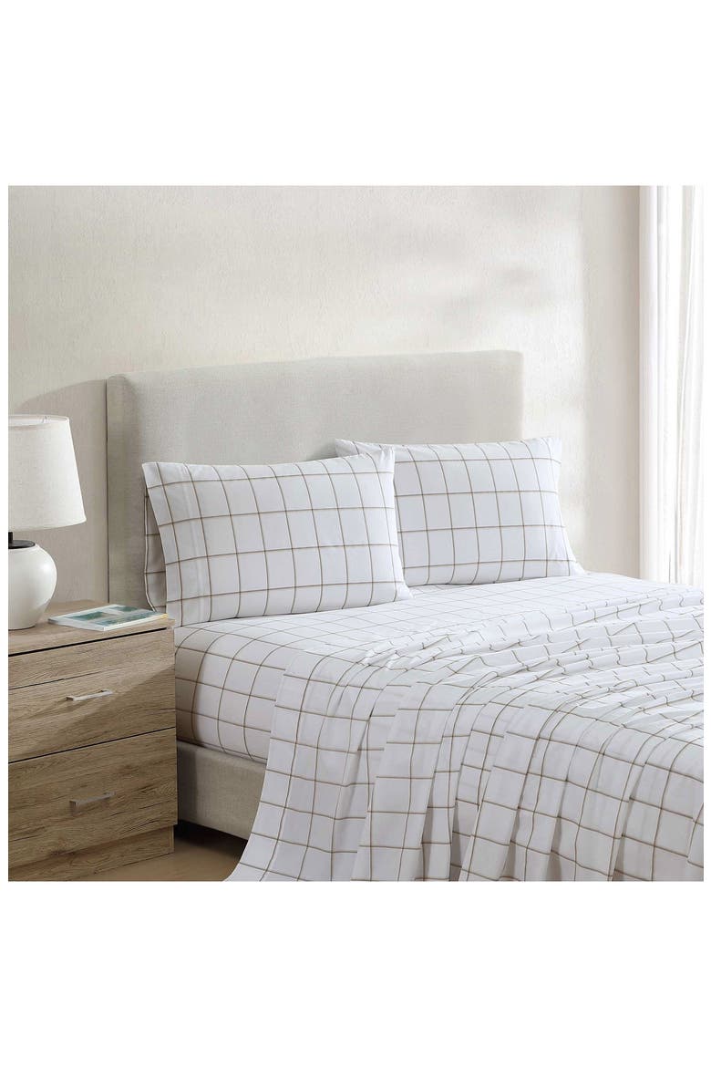 Plot 200-Thread Count Cotton Percale Sheet Set, Alternate, color, LIGHT BEIGE