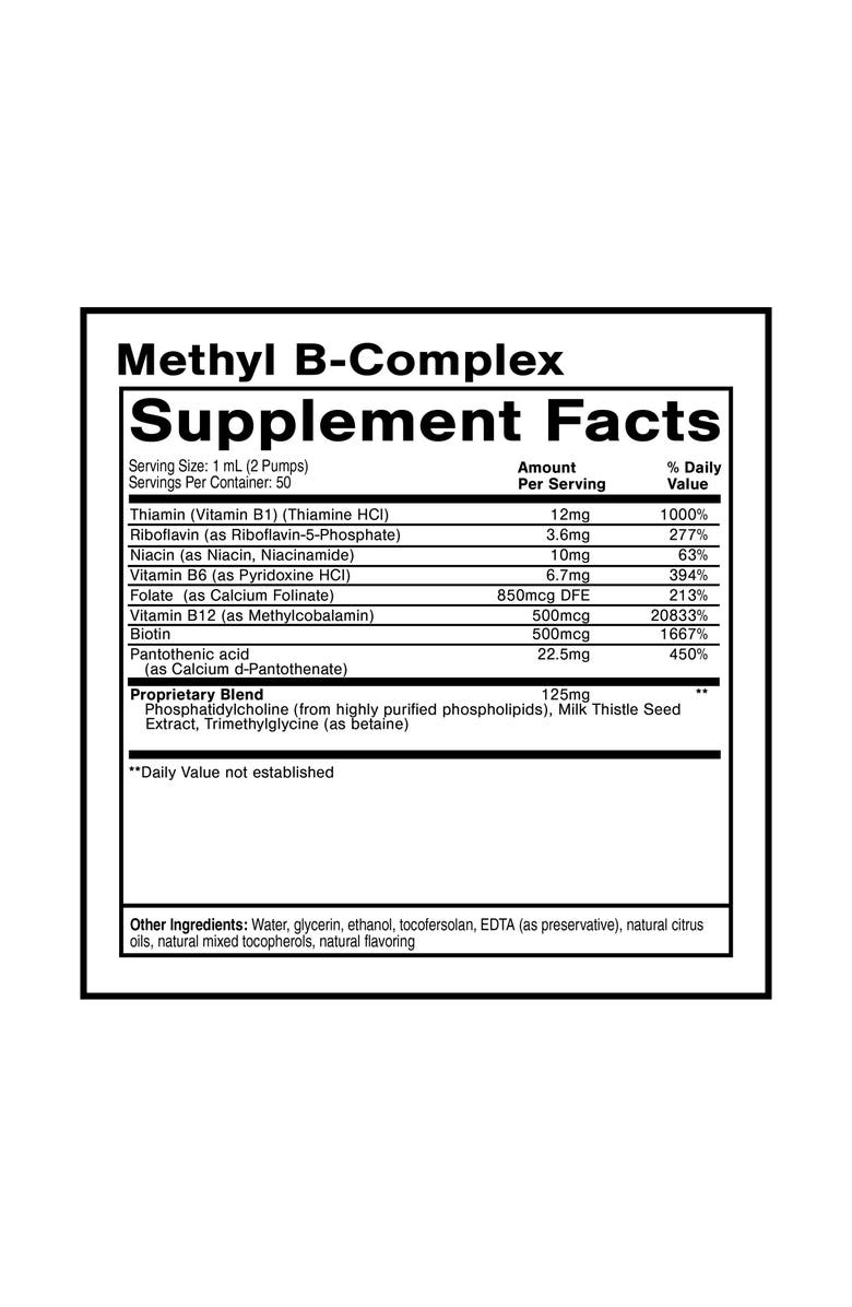 Quicksilver Scientific Methyl B Complex Liposomal Liquid B Vitamin Supplement, Alternate, color, NO COLOR