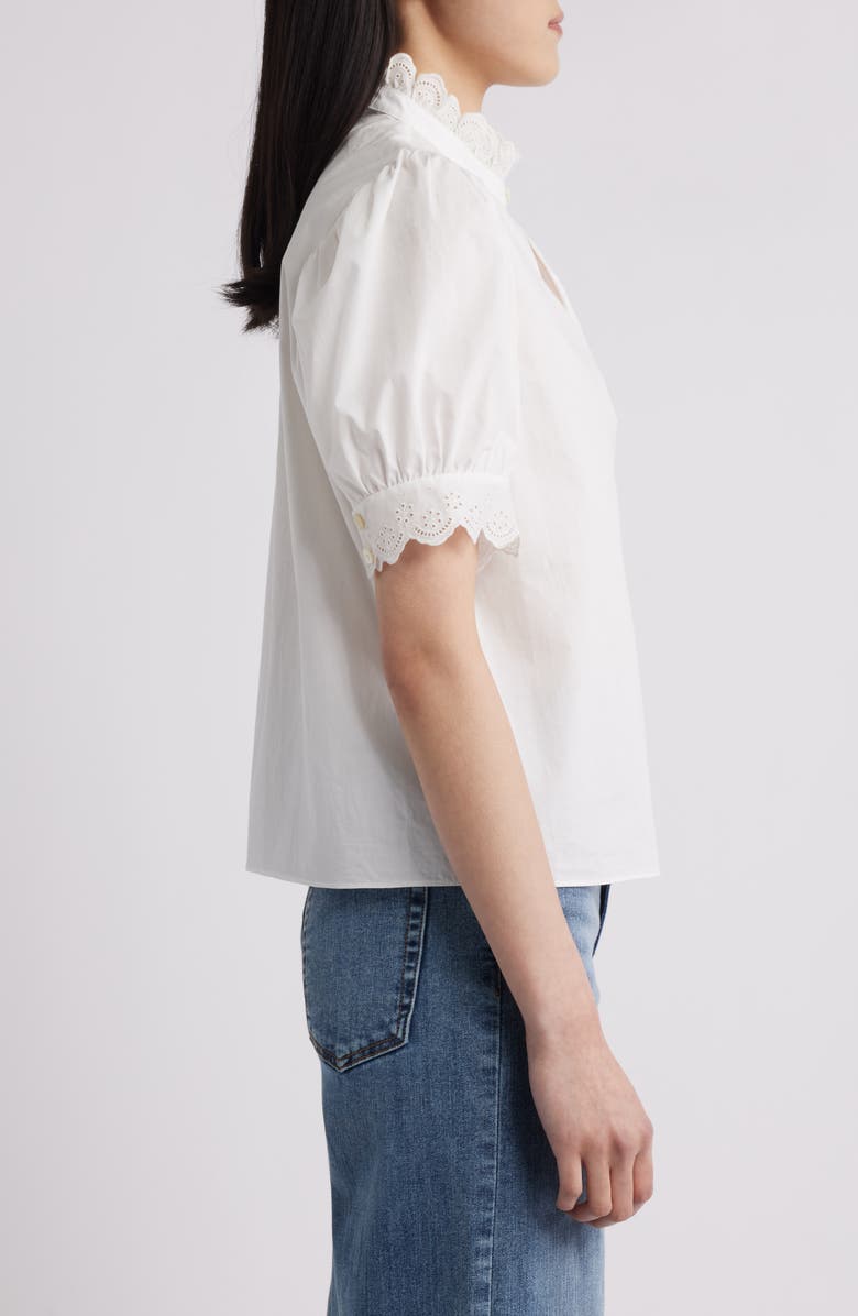 FRAME The Eyelet Inset Top, Alternate, color,