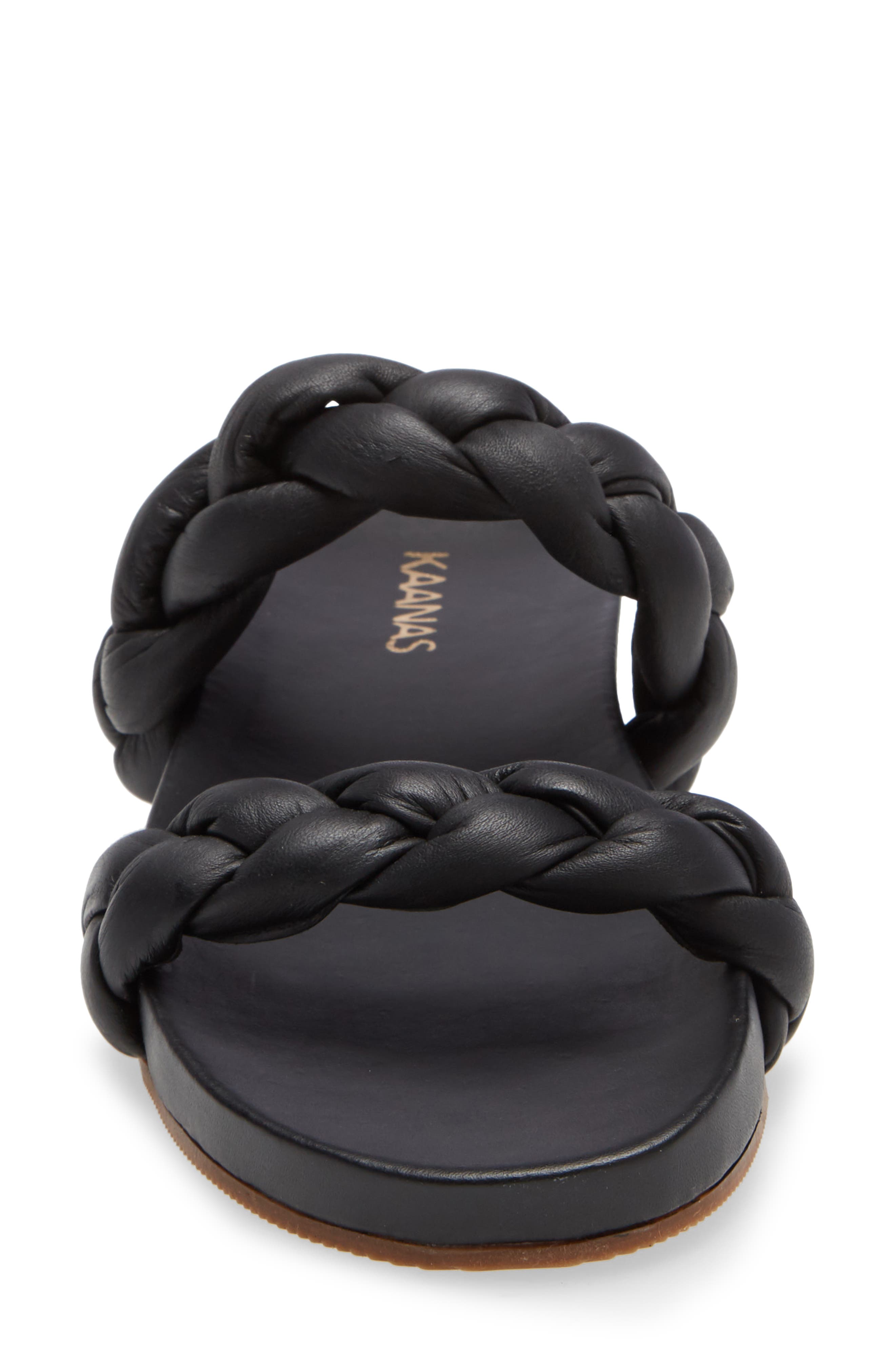 Kaanas Coco Braided Slide Sandal, Alternate, color, 