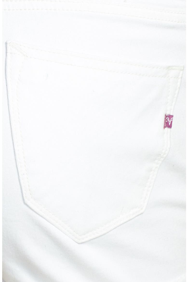 'Tomboy' High Waist Denim Cutoff Shorts, Alternate, color, WHITE