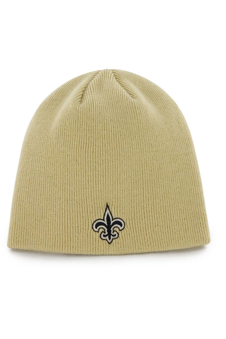 Men's '47 Gold New Orleans Saints Secondary Logo Knit Beanie, Main, color, Gold