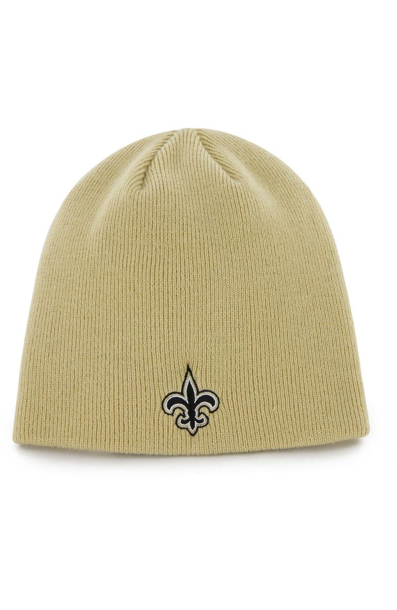 '47 Men's '47 Gold New Orleans Saints Secondary Logo Knit Beanie, Main, color, Gold