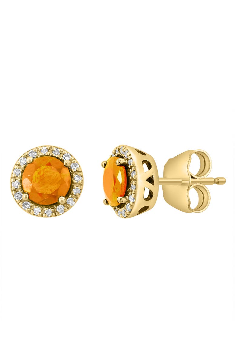 EFFY Diamond & Citrine Stud Earrings, Main, color,