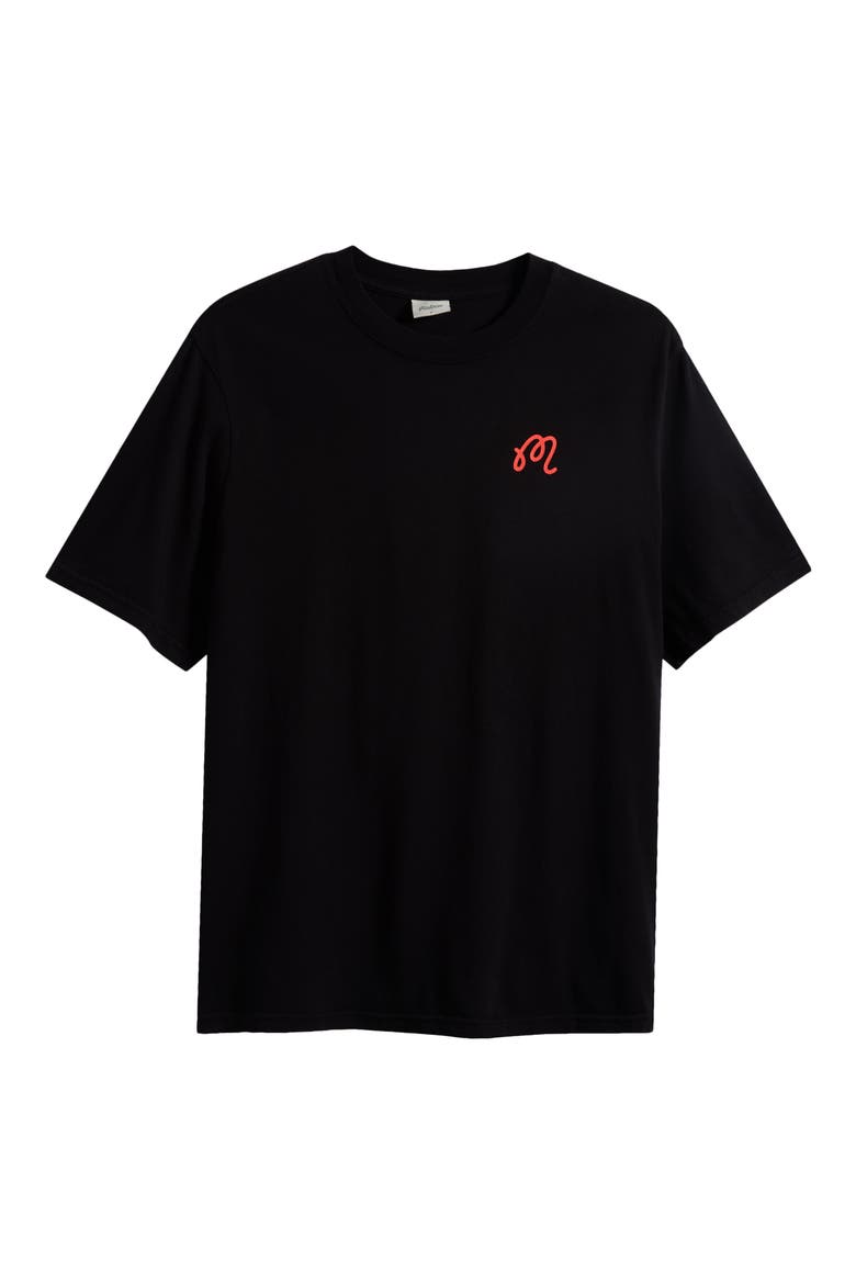 Bermuda Rooster Cotton Graphic T-Shirt, Alternate, color, BLACK