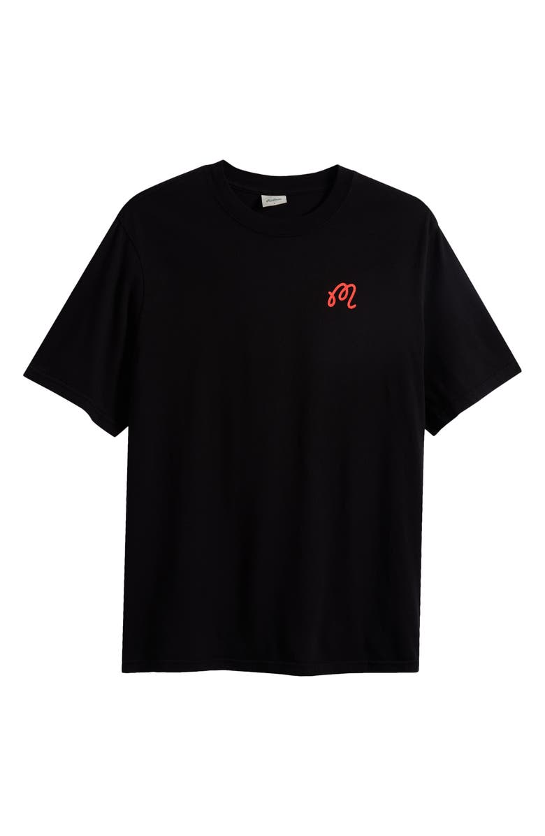 MALBON Bermuda Rooster Cotton Graphic T-Shirt, Main, color, Black