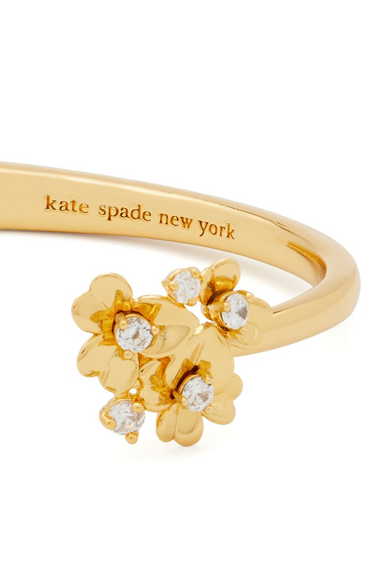 Kate Spade New York precious pansy cuff bracelet, Alternate, color, 