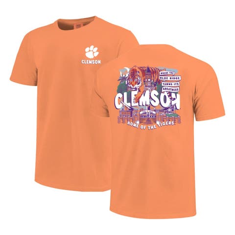 Youth  Orange Clemson Tigers Comfort Colors Hyperlocal Campus Scene T-Shirt