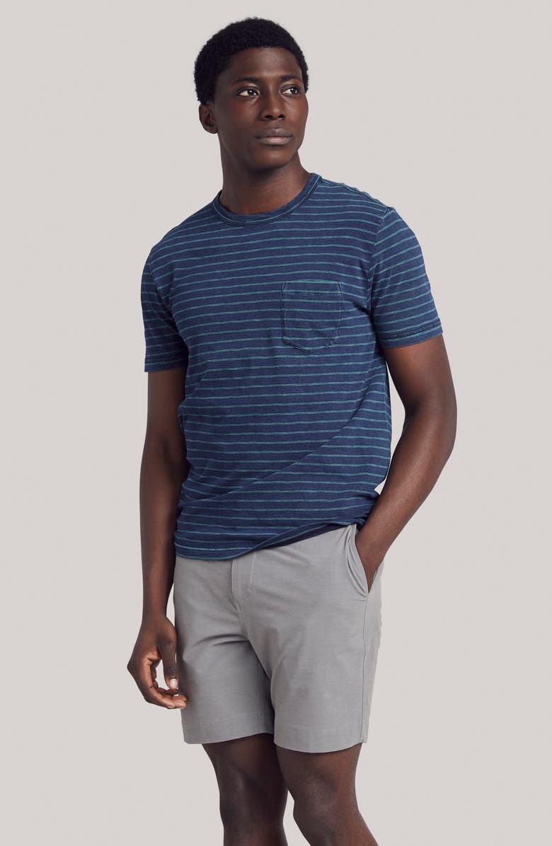 Faherty All Day Belt Loop 7-Inch Shorts, Alternate, color, Ice Grey