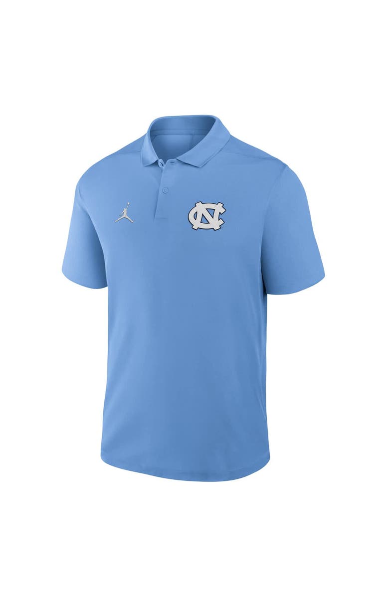 Jordan Brand Men's Jordan Brand Carolina Blue North Carolina Tar Heels Primetime Victory Primary Logo Performance Polo, Alternate, color, Light Blue