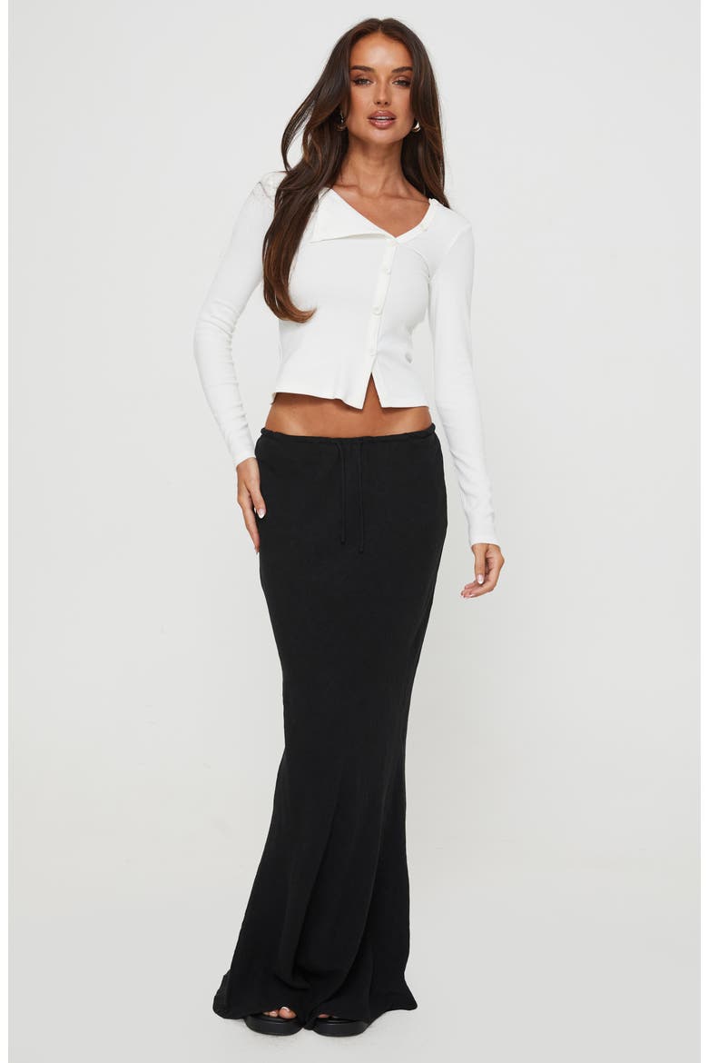 Passoni Asymmetric Cotton Crop Cardigan, Alternate, color, WHITE