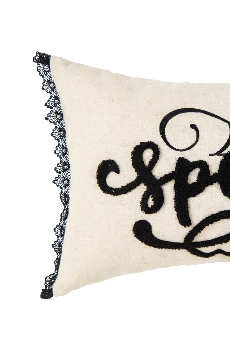 C&F Home Spider Web Halloween Embroidered Accent Pillow, 14" x 22", Alternate, color, Beige