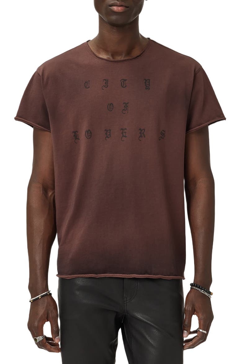City of Lovers Graphic T-Shirt, Main, color, MERLOT