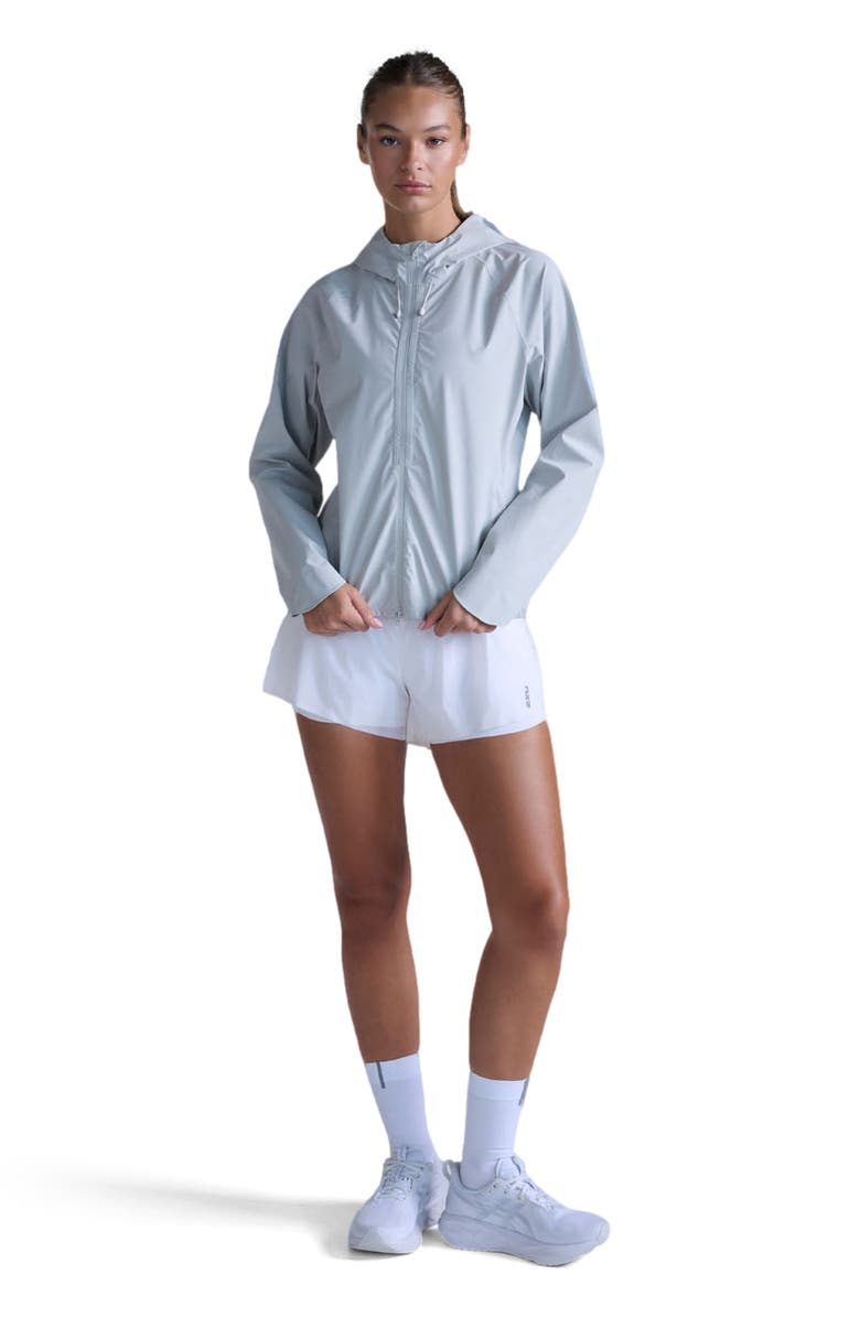2XU Ignition Shield Waterproof Jacket, Alternate, color, Harbor Mist/Silver Reflective