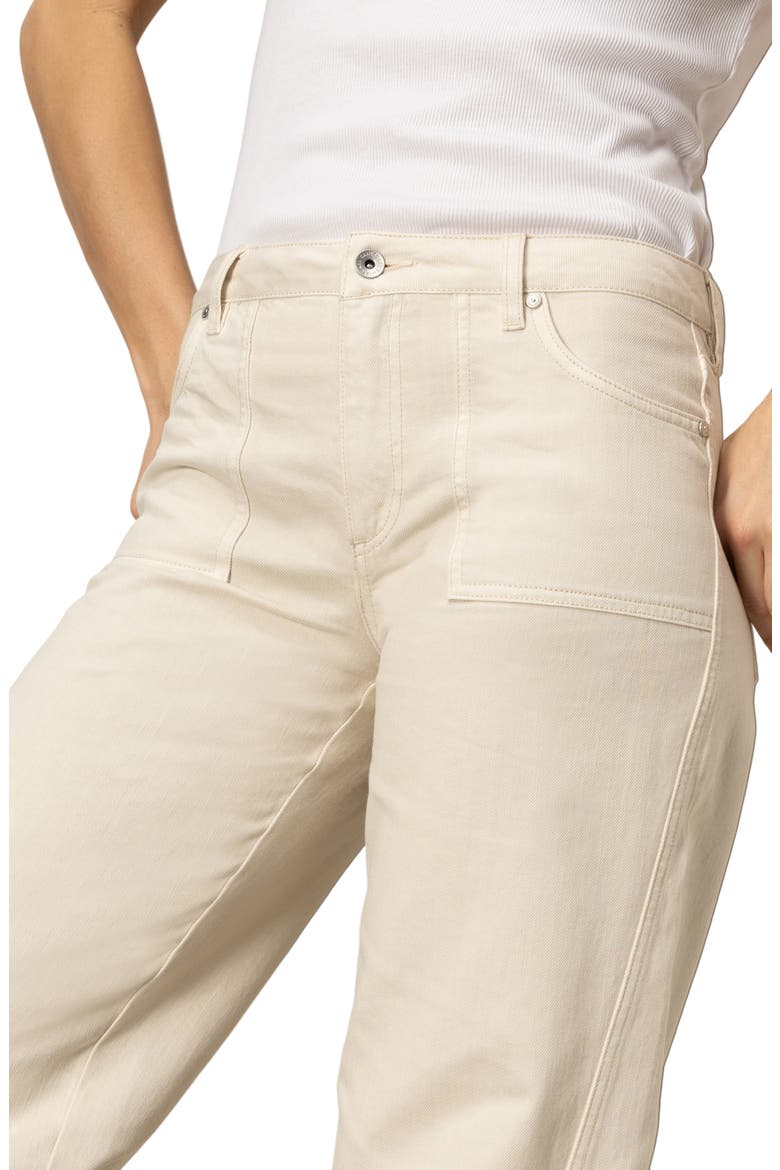 District High Waist Barrel Leg Ankle Jeans, Alternate, color, WASHED SAN
