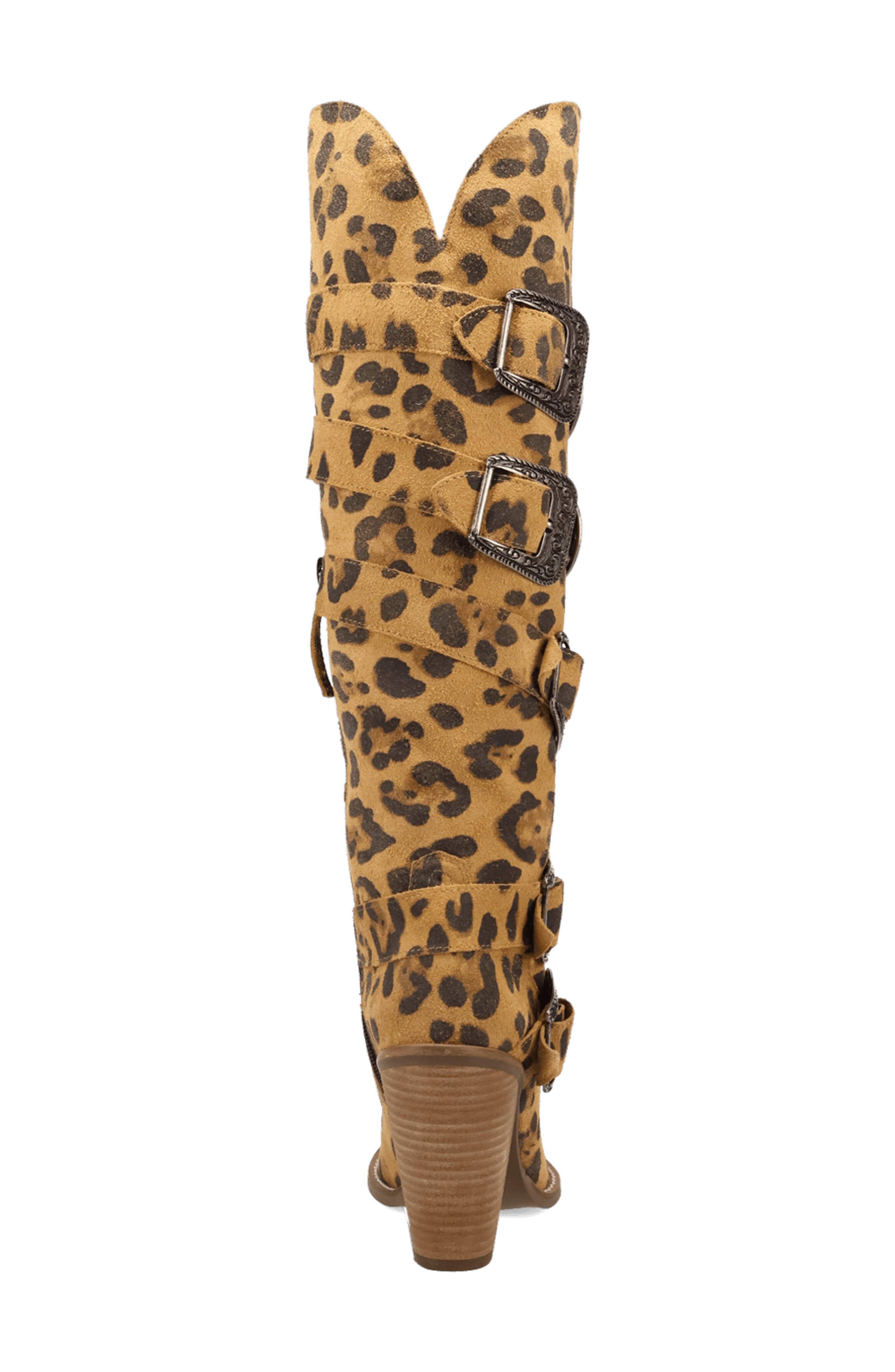 Spurwest Over the Knee Western Boot, Alternate, color, LEOPARD